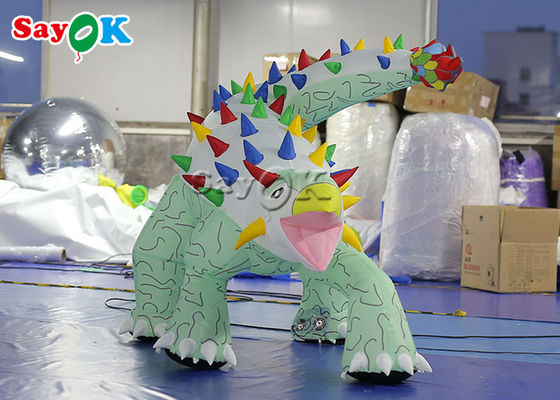 Şişilebilir Noel Dinozoru 1.8x1.2mH Şişilebilir Ankylosaurus Karikatür Modeli Reklam için